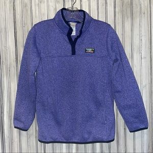 LL Bean Fleece Snap Pullover